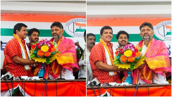 Kannada Director S Narayan Joins Congress in Front of DK Shivakumar Kannada Director S Narayan Joins Congress in Front of DK Shivakumar