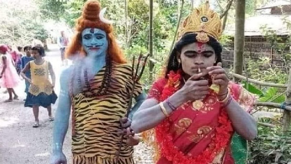 ಶಿವ-ಪಾರ್ವತಿಯ ಚಿತ್ರ ಹಂಚಿಕೊಂಡಿರುವ ಲೀನಾ