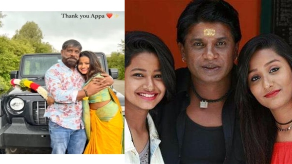 Actor Duniya Vijay Gifted Luxury Car To Daughter Monika Actor Duniya Vijay Gifted Luxury Car To Daughter Monika