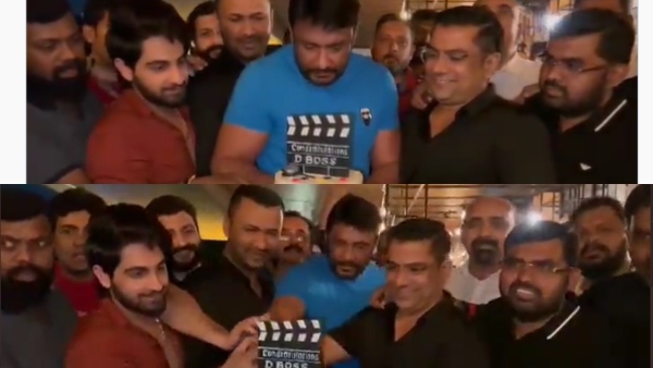 Darshan 25 Years Film Journey Celebration Not Stopped, Darshan Cutting Many Cackes Darshan 25 Years Film Journey Celebration Not Stopped, Darshan Cutting Many Cackes
