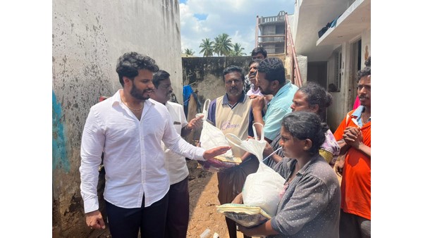 2 ಸಾವಿರ ಕುಟುಂಬಗಳಿಗೆ ಆಹಾರ ಕಿಟ್ ಮತ್ತು ಬಟ್ಟೆಬರೆ