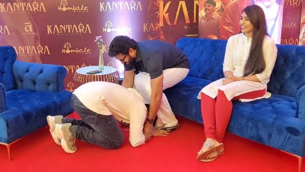 ಸಂದರ್ಶನದ ವೇಳೆ ರಿಷಬ್ ಕಾಲಿಗೆ ಬಿದ್ದ ನಿರೂಪಕ; ಗರ್ಲ್ಫ್ರೆಂಡ್ಗಿಂತ ಹೆಚ್ಚಂತೆ!
