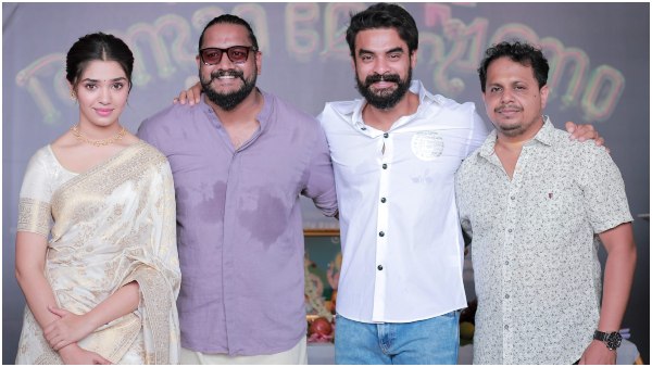 Krithi Shetty First Malayalam Movie Launched Starrer Tovino Thomas Krithi Shetty First Malayalam Movie Launched Starrer Tovino Thomas