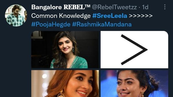 ಪೂಜಾ ಹೆಗ್ಡೆ, ರಶ್ಮಿಕಾಗಿಂತ ಶ್ರೀಲೀಲ್ ಗ್ರೇಟ್!