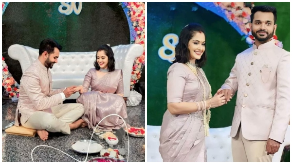 Vikrant Rona Movie Actress Neetha Ashok Engaged to Boyfriend Satish Mesta Vikrant Rona Movie Actress Neetha Ashok Engaged to Boyfriend Satish Mesta